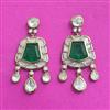 Kundan Classic Earring With Mehndi Plating