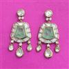 Kundan Classic Earring With Mehndi Plating