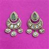 Kundan Classic Earring With Mehndi Plating