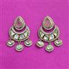 Kundan Classic Earring With Mehndi Plating