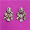 Kundan Classic Earring With Mehndi Plating