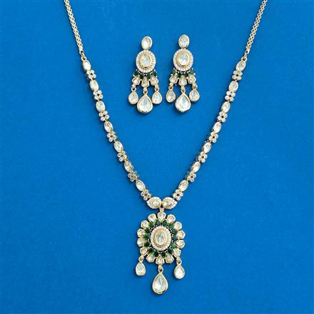 Kundan Delicate Necklace With Gold Plating