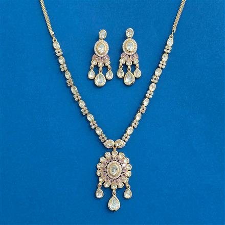 Kundan Delicate Necklace With Gold Plating
