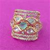 Kundan Classic Ring With Gold Plating