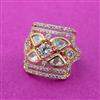 Kundan Classic Ring With Gold Plating