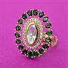 Kundan Classic Ring With Gold Plating