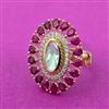 Kundan Classic Ring With Gold Plating