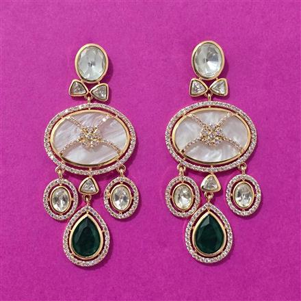 Kundan Classic Earring With Gold Plating