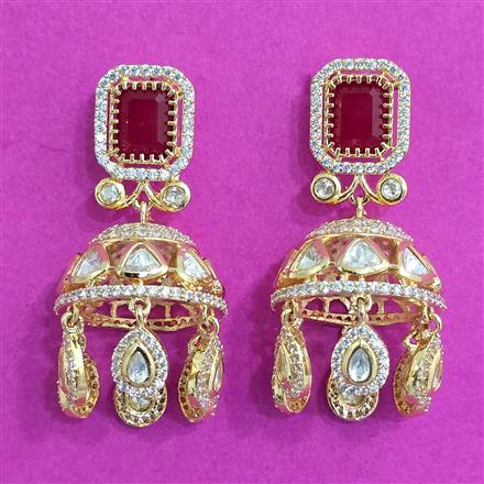 Kundan Classic Earring With Gold Plating