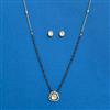 Cz Delicate Mangalsutra With Gold Plating