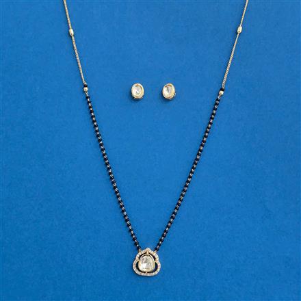 Cz Delicate Mangalsutra With Gold Plating