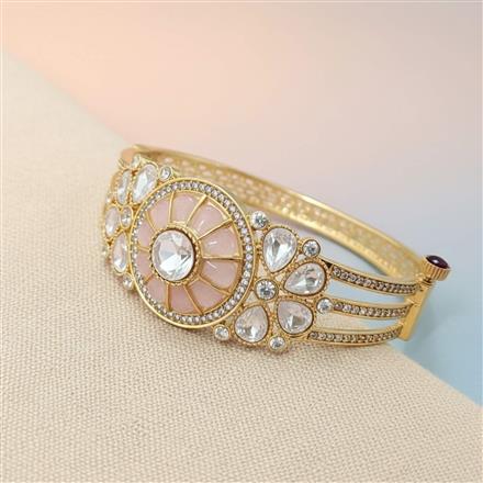 Kundan Openable Kada With Carat Plating
