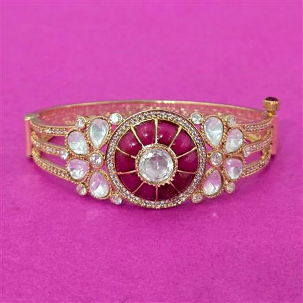 Kundan Openable Kada With Carat Plating