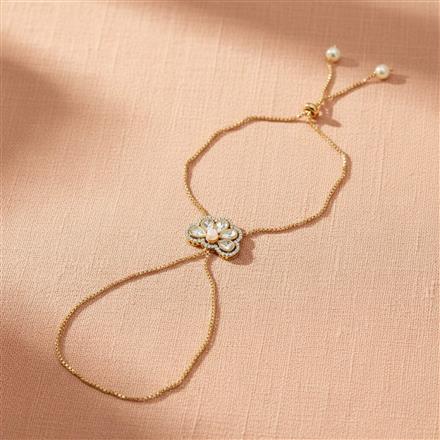 Kundan Classic Hath Pan With Mehndi Plating