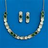 Kundan Classic Necklace Set With Mehndi Plating