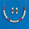 Kundan Classic Necklace Set With Mehndi Plating