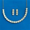 Kundan Classic Necklace Set With Mehndi Plating