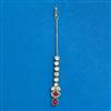 Kundan Delicate Tikka With Mehndi Plating