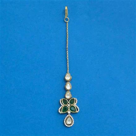 Kundan Classic Tikka With Mehndi Plating