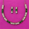 Kundan Classic Necklace Set With Mehndi Plating