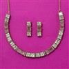 Kundan Classic Necklace Set With Mehndi Plating
