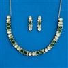 Kundan Classic Necklace Set With Mehndi Plating