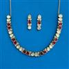 Kundan Classic Necklace Set With Mehndi Plating
