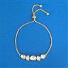 Kundan Adjustable Bracelet With Carat Plating