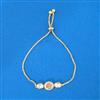 Kundan Adjustable Bracelet With Carat Plating