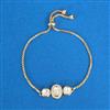 Kundan Adjustable Bracelet With Carat Plating