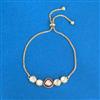 Kundan Adjustable Bracelet With Carat Plating