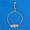Kundan Adjustable Bracelet With Carat Plating