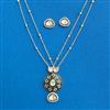 Kundan Chain Pendant Set With Carat Plating
