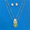 Kundan Chain Pendant Set With Carat Plating
