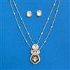 Kundan Chain Pendant Set With Carat Plating