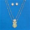 Kundan Chain Pendant Set With Carat Plating