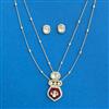 Kundan Chain Pendant Set With Carat Plating