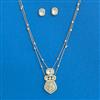 Kundan Chain Pendant Set With Carat Plating