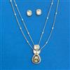 Kundan Chain Pendant Set With Carat Plating