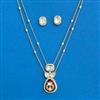 Kundan Chain Pendant Set With Carat Plating