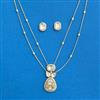 Kundan Chain Pendant Set With Carat Plating