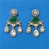 Kundan Classic Earring With Mehndi Plating
