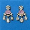 Kundan Classic Earring With Mehndi Plating
