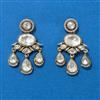 Kundan Classic Earring With Mehndi Plating