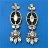 Kundan Moti Earring With Mehndi Plating