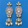 Kundan Moti Earring With Mehndi Plating