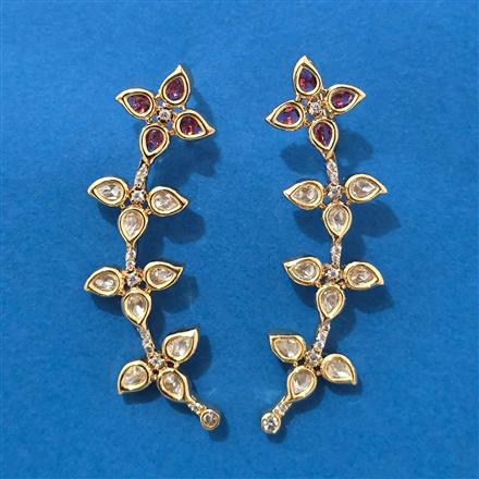 Kundan Earcuff With Carat Plating