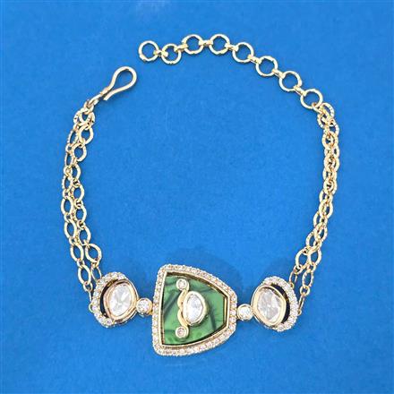 Kundan Classic Bracelet With Carat Plating
