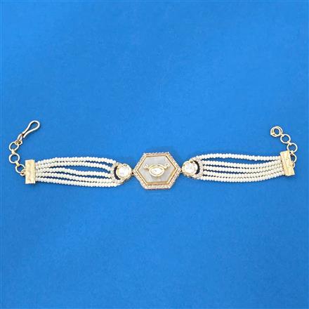Kundan Classic Bracelet With Carat Plating