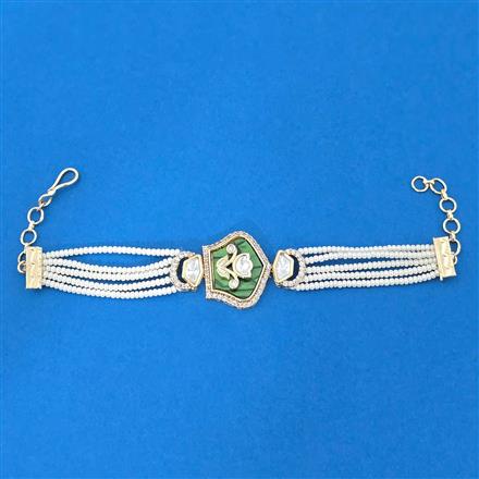 Kundan Classic Bracelet With Carat Plating